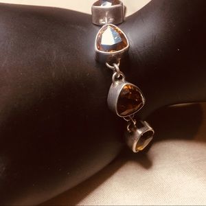 Sterling Silver and citrine Stone bracelet